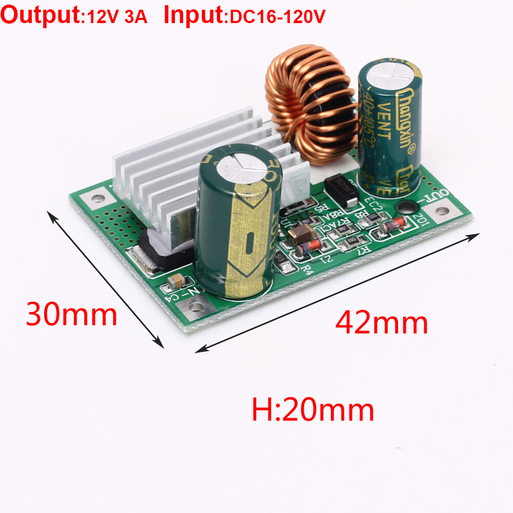 Foriot Mô Đun Bước Xuống Dc 9V 12V 24V 36V 48V 72V 84V 120V Sang 5V 3A Bộ Chuyển Đổi Nguồn Điện DC B