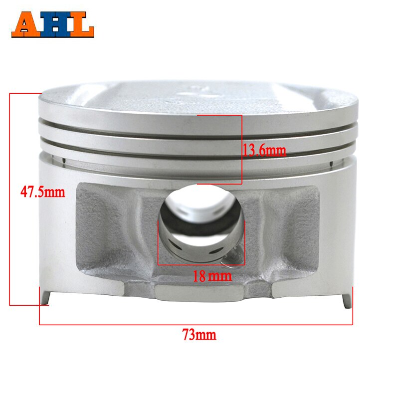Std ~ + 100 kích thước lỗ khoan xi lanh 73mm ~ 74mm bộ piston & piston xe máy cho yamaha ttr250 tt250r ttr 250 1999-2006