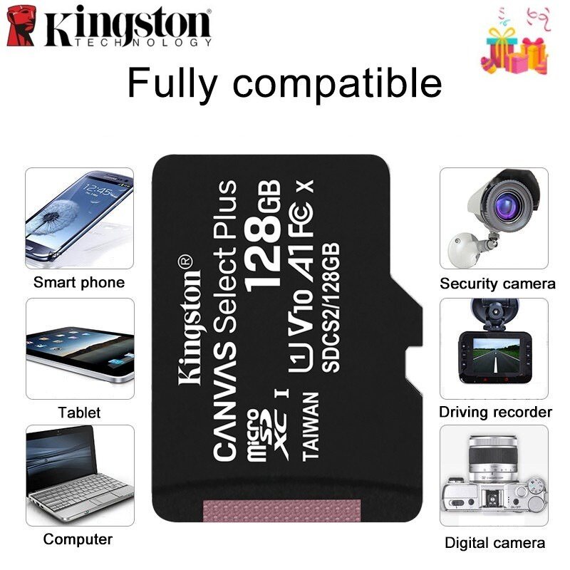 Miễn Phí Vận Chuyển + COD Thẻ Nhớ Kingston SD Card Thẻ Micro Sd Class 10