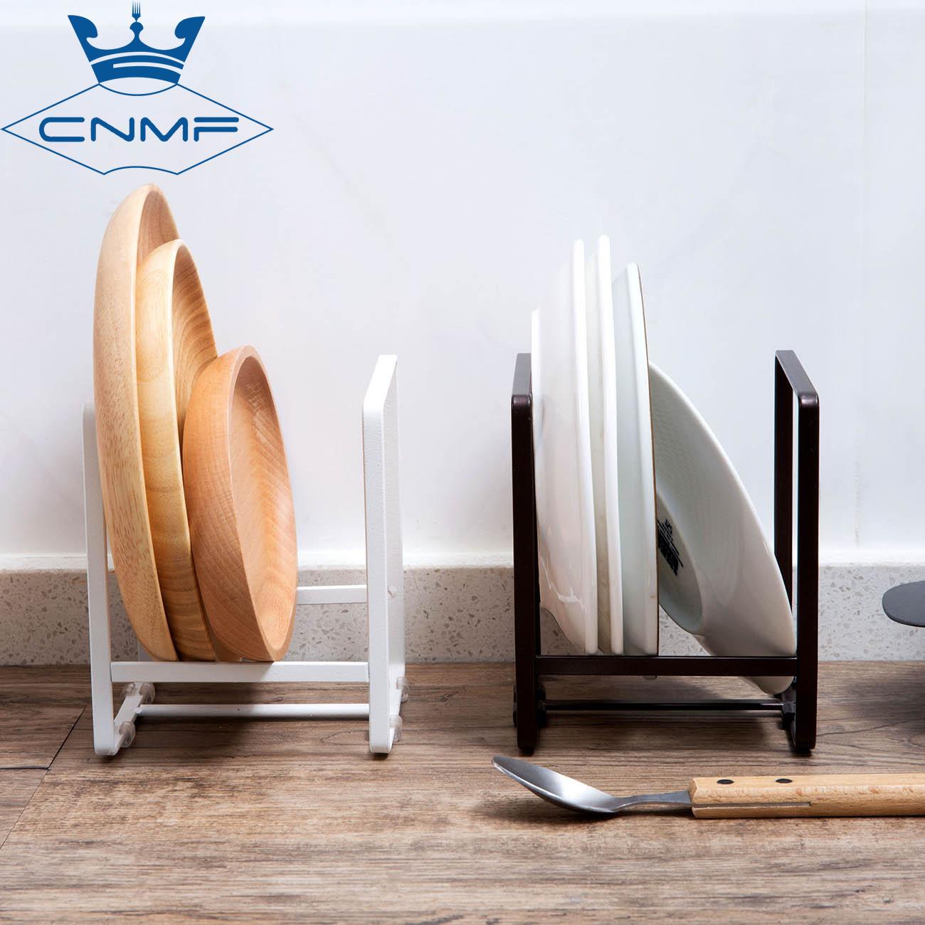 Cnmf 1 chiếc giá phơi bát đĩa giá để đĩa khay nắp nồi, sắp xếp nhà bếp