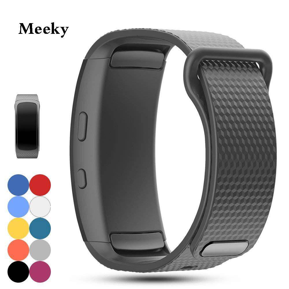 MEEKY Tương Thích Với Samsung Gear Fit 2 Pro/Fit 2 Dây Đeo, Dây Đeo Phụ Kiện Silicon Thay Thế Cho Samsung Gear Fit 2 Pro SM-R365/Bánh Răng Phù Hợp Với 2 SM-R360 Đồng Hồ Thông Minh