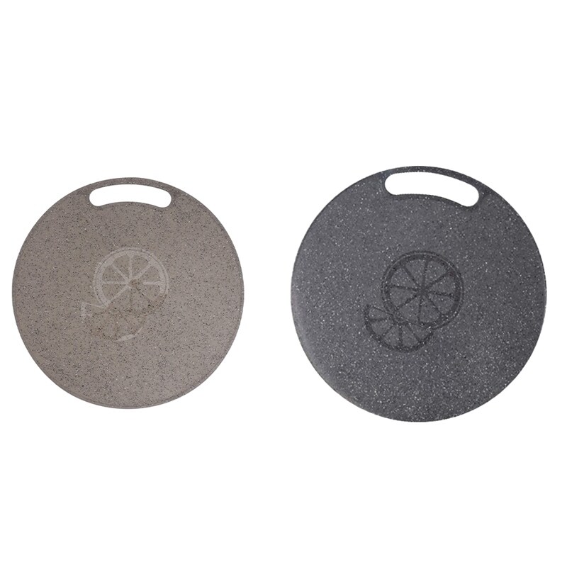 （Be love shop）Cutting Board Plastic Kitchen Cutting Board Round Baking Board Fruit Vegetable Cutting Board With Handles