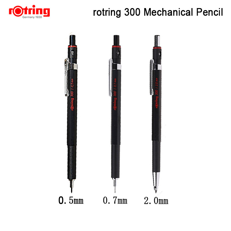 Rotring bút chì cơ tự động 300 0.5mm/0.7mm/2.0mm thân nhựa