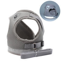 【DUDU Pet】bộ Dây Và Dây Xích Phản Quang Cho Mèo Bộ Dây Đai Áo Ghi Lê Chó Mèo Con Lưới Nylon Quần Áo Dẫn Thú Cưng Cho Chó Nhỏ Mèo
