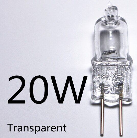 Hộp 12V G4 bóng đèn halogen bọc kim loại màu xanh dương/đèn pha lê trong suốt bóng đèn Chùm Bóng đèn 12V 5W 10W 20W 35W 50W Đèn xanh dương