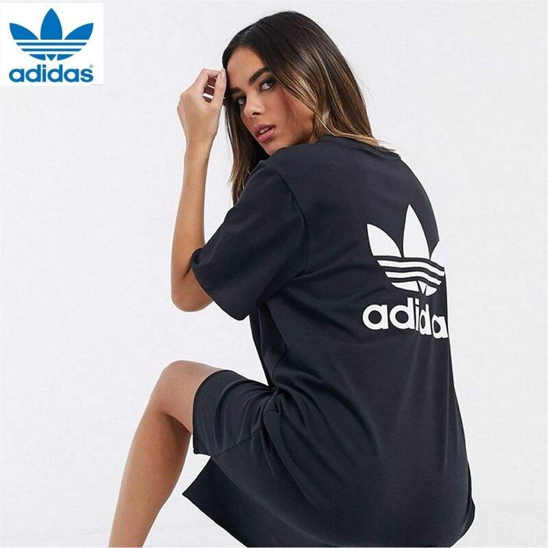 adidas high neck trefoil dress