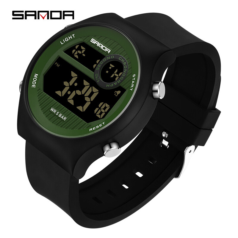 SANDA Official Multi-function Leisure Fashion Simple Men's Luminous Swimming Electronic Watch SD9013-6 ราคา 227 บาท*ส่งฟรี