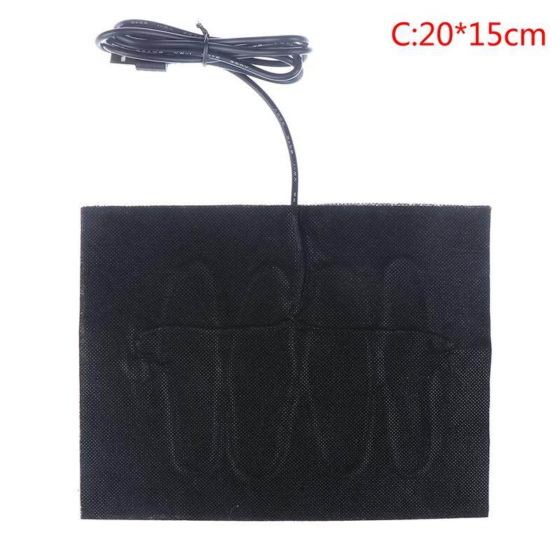 [HOT]7 Size USB Warm Carbon Fiber Heated Pads Heated Jacket Coat Vest Heating
