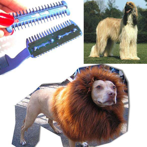 Pet Hair Trimmer Grooming Comb Cutting Remover Brush Pet Cat Accessories 2