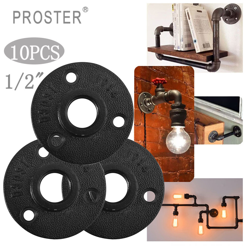 Proster 10 Cái 1/2 3/4 1 Ba Kích Thước Chọn Ống BSP Phụ Kiện Ống Treo Tường Mặt Bích Cổ Rỉ Sét Công Nghiệp Hợp Kim Nhôm Dẻo Công Cụ Phần Cứng Đúc