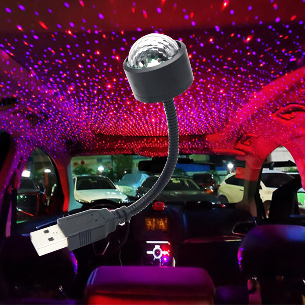 [Hàng Sẵn Có] USB Mini LED RGB Sân Khấu Vũ Trường Đèn Xe Ô Tô Câu Lạc Bộ Tiệc Tùng DJ KTV Bộ Chuyển Đổi Điện Thoại Đèn Quả Bóng