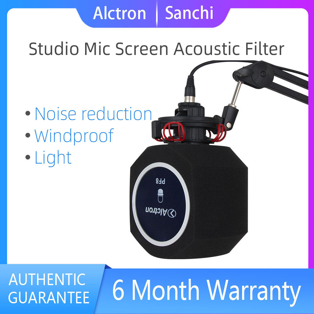 Sanchi Original Alctron PF8/PF8 Pro Sponge/Metal Studio Mic Screen Acoustic  Filter Desktop Recording Wind Screen Microphone Universal Spray Hood |  Lazada PH