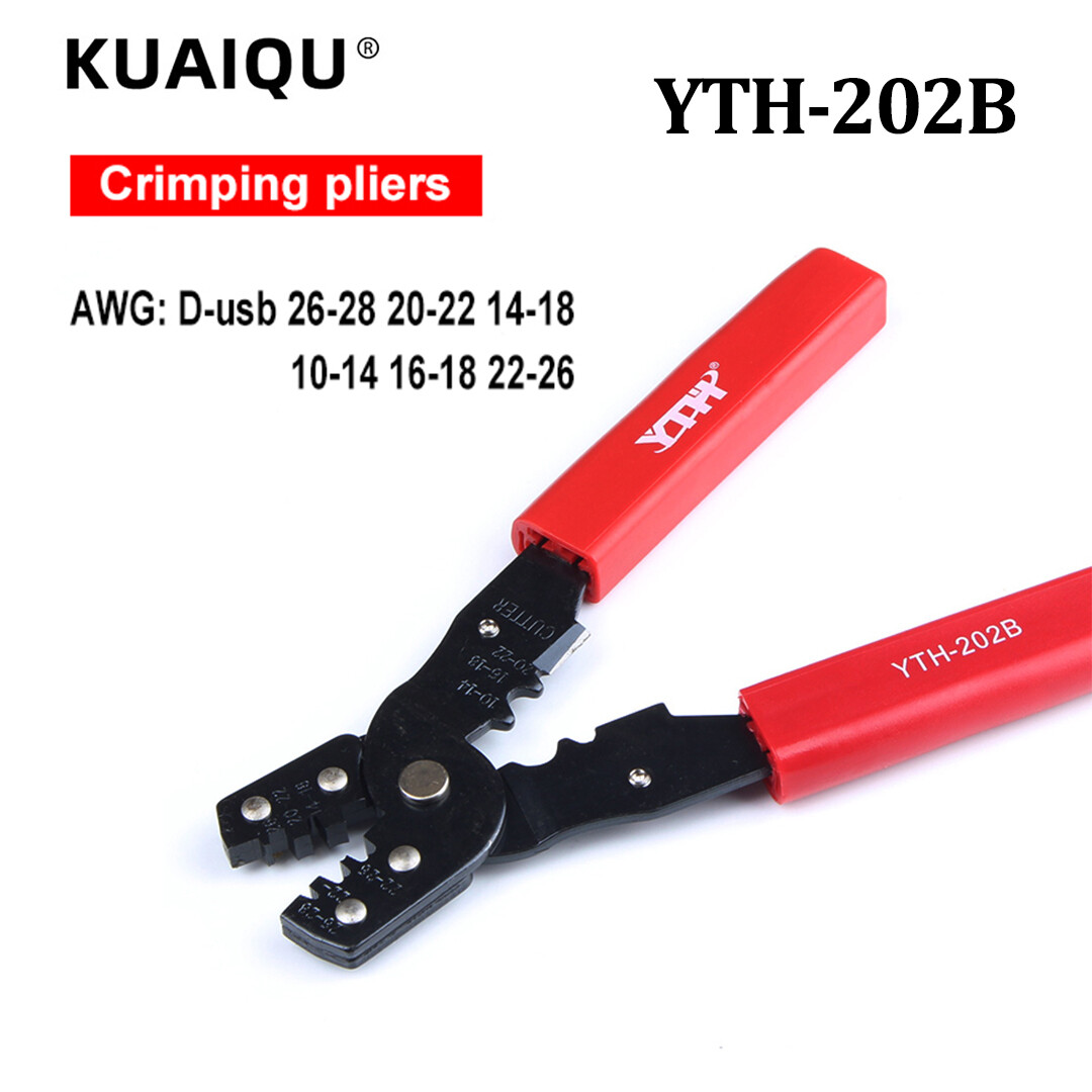 11.11 (Sẵn Sàng) KÌM Đa Dụng Cụ Cầm Tay YTH-202B Dây Vũ Nữ Thoát Y Ratchet Crimping Tool Line Kìm Cho Dây Thép AWG 26-28 20-22 14-18