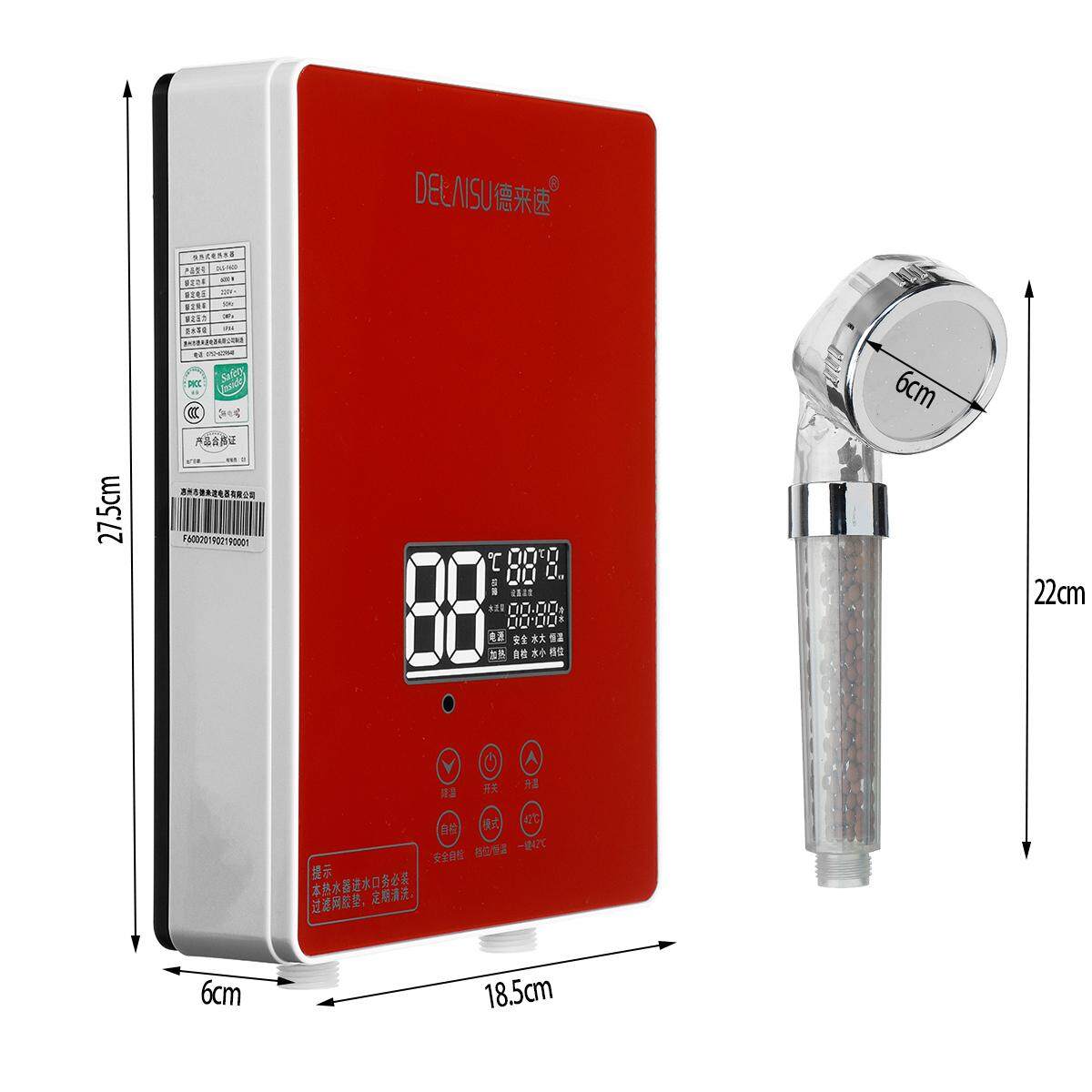 Generic 6000W Tankless Instant Electric Hot Water Heater Boiler W