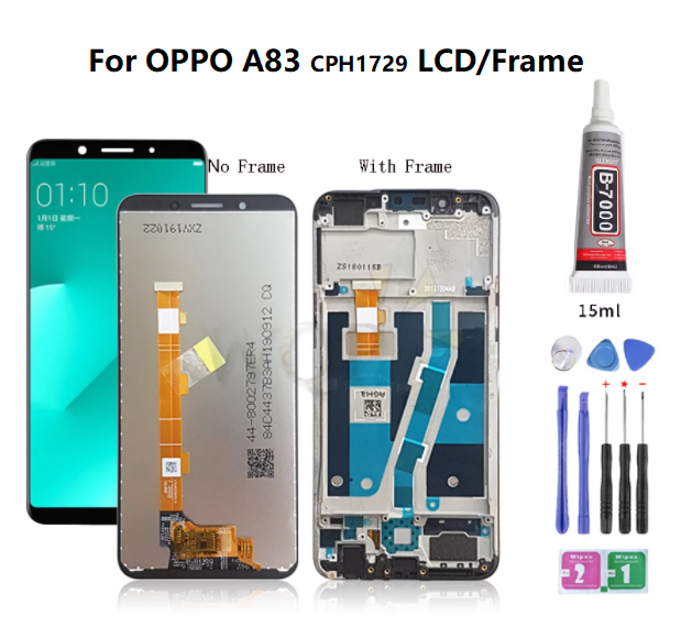 Màn hình lcd với khung cho oppo a83 a83t cph1729 màn hình lcd với khung màn hình cảm ứng bộ phận thay thế lắp ráp số hóa