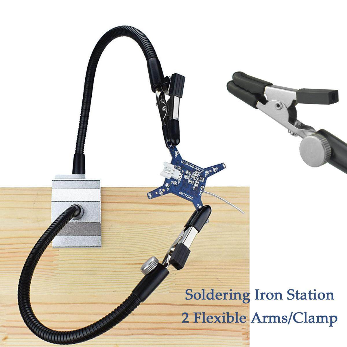 Bench Vise Aluminum Table Clamp Soldering Iron Holder Soldering Station