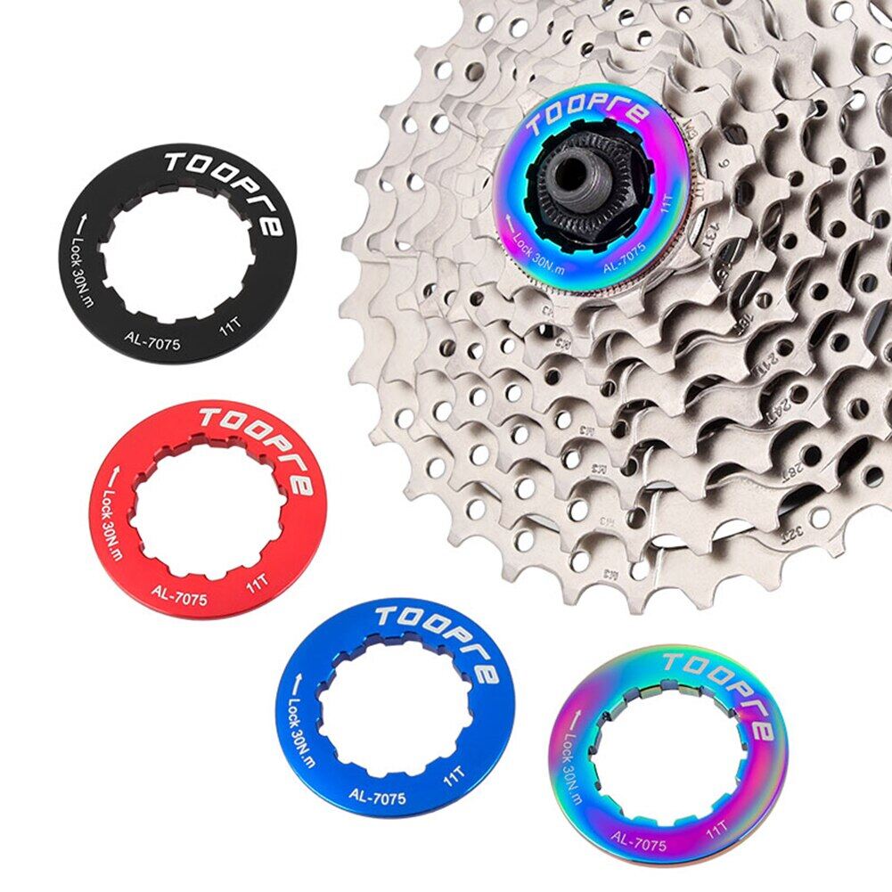Toopre nắp khóa bánh đà líp 11t nắp vòng khóa bánh líp xe đạp hợp kim nhôm ốc vít cố định xe đạp phụ tùng xe đạp
