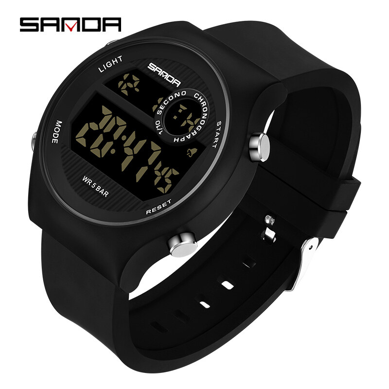 SANDA Official Multi-function Leisure Fashion Simple Men's Luminous Swimming Electronic Watch SD9013-10 ราคา 227 บาท*ส่งฟรี