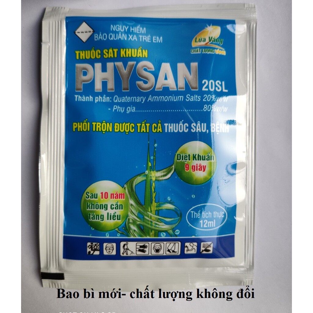 Hộp 10 gói Physan 12ml chuyên thối nhũn phong lan