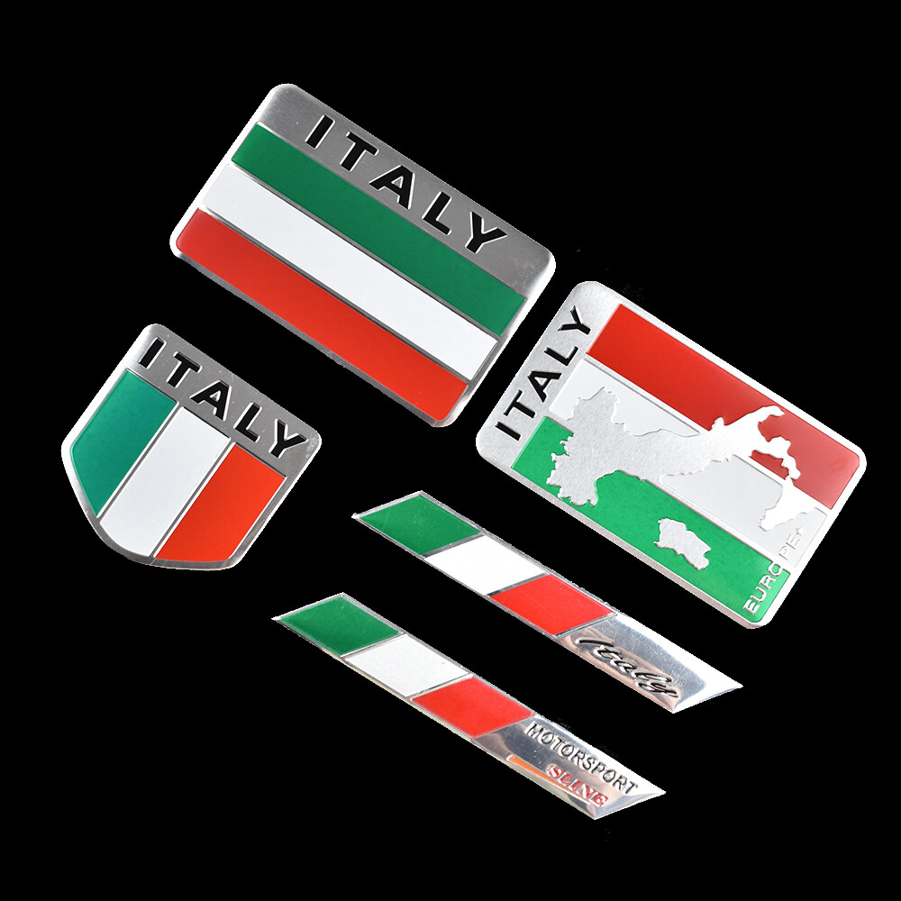 5 Cái/bộ Miếng Dán Xe Hơi Bằng Hợp Kim 3D Vespa, Miếng Dán Kim Loại Ý Sửa Đổi, Miếng Dán Xe Hơi Sáng Tạo, Biểu Tượng