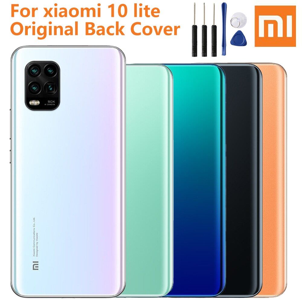 Nắp Lưng Batery Cho Xiaomi Mi 10 Lite Kính Phía Sau Mi10 Lite 5G Vỏ Cửa Cho Xiaomi Mi 10 Lite Vỏ Pin