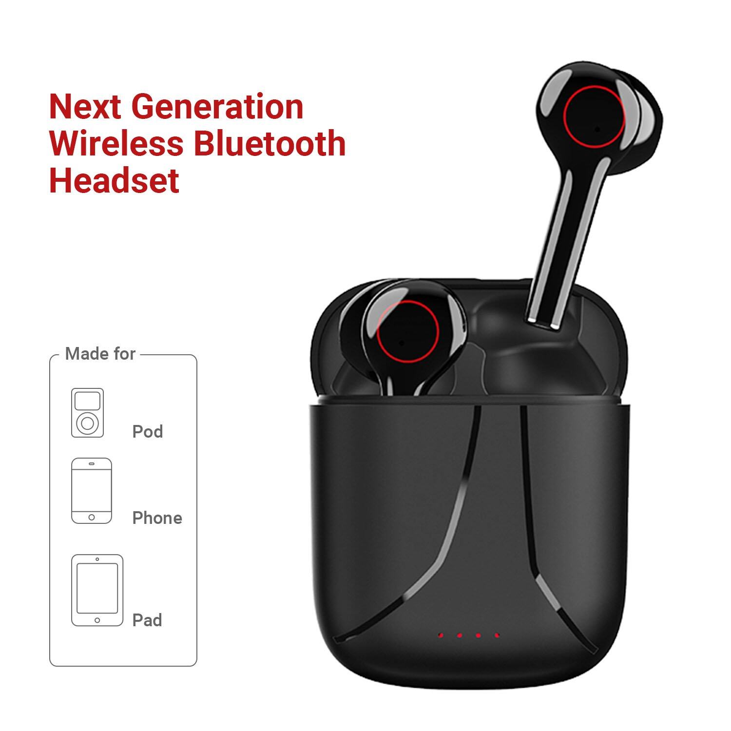 Wireless Earbuds Bluetooth Headphones Earphones For Android Samsung Apple Iphone Lazada Singapore