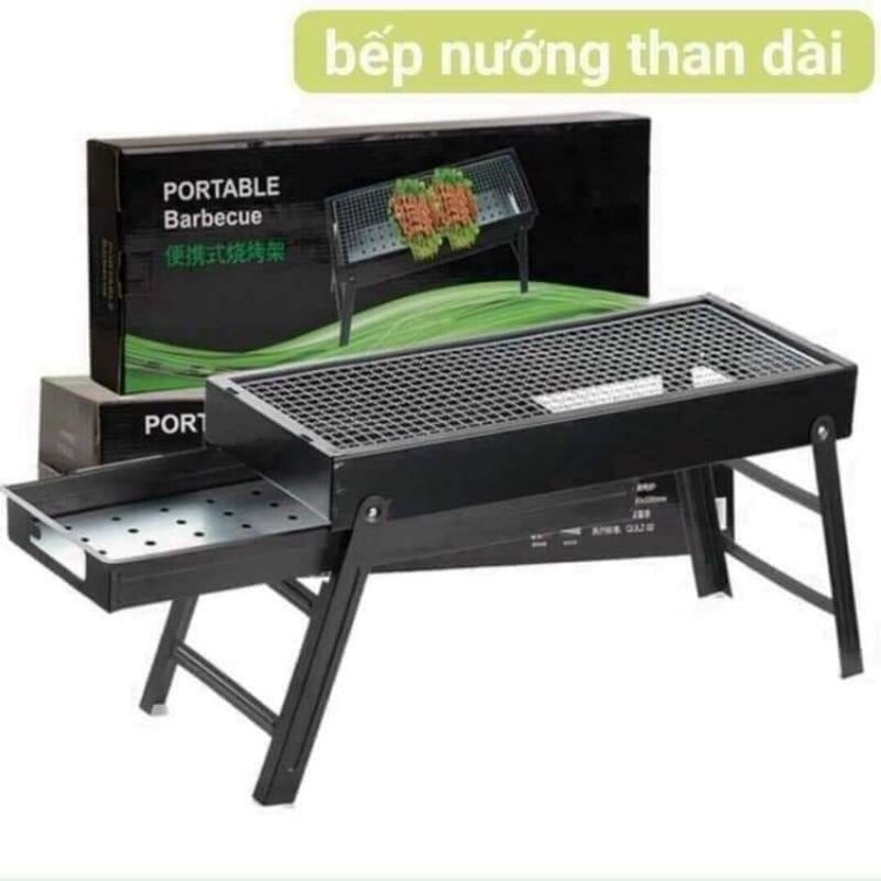 Bếp nướng than hoa bbq dài