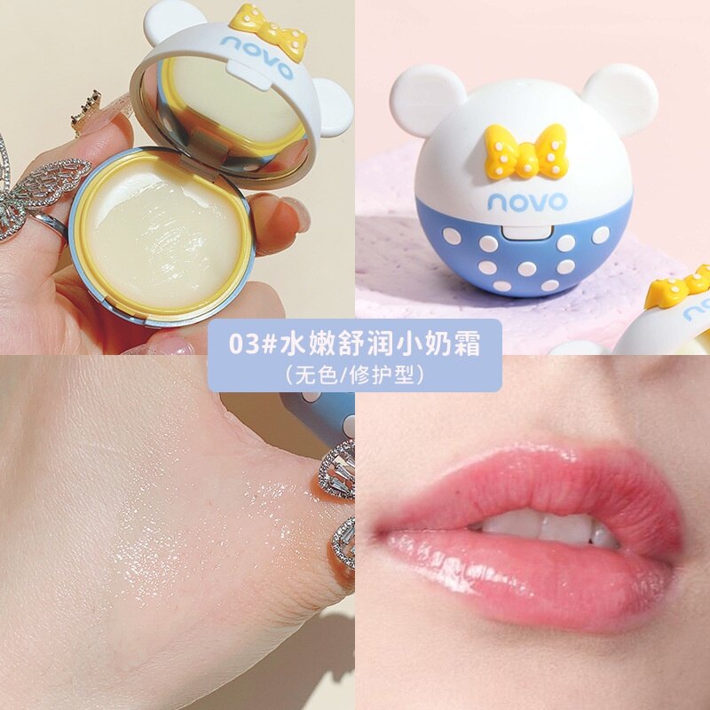 Novo koai chú gấu ngọt ngào dưỡng ẩm cho môi mặt nạ cấp ẩm dưỡng ẩm dưỡng ẩm môi đông lạnh phai son môi dòng son môi son môi cơ bản