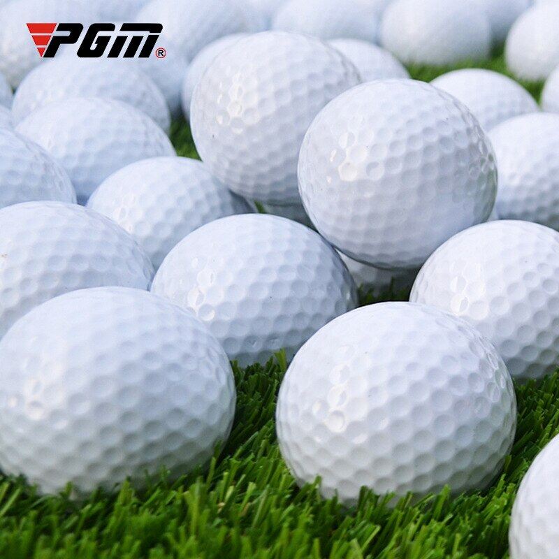 Pgm 10 quả bóng golf hai lớp bóng tập luyện đánh swing golf bóng golf trống tiêu chuẩn màu trắng q003