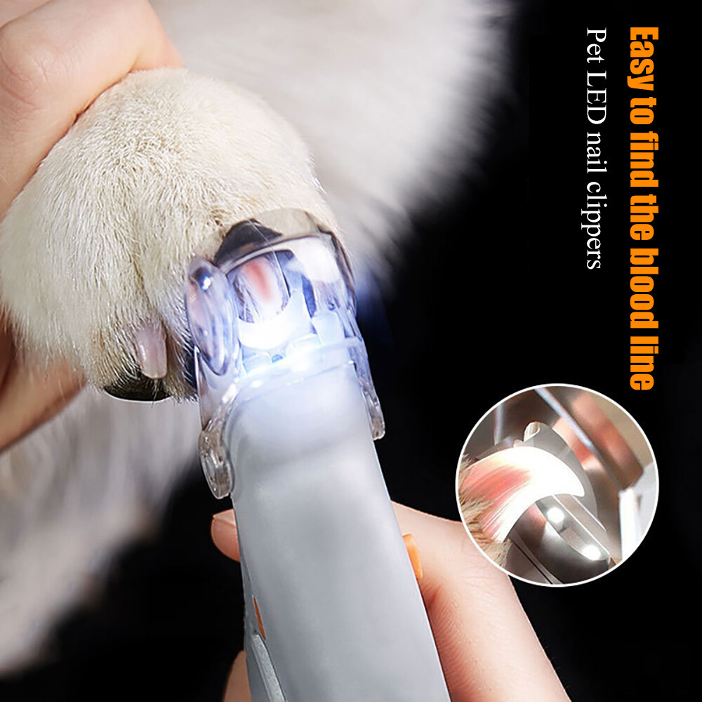 Máy cắt móng tay thú cưng chuyên nghiệp Máy cắt móng chân móng vuốt Thú cưng Chó Mèo Máy cắt móng tay có đèn Led cho động vật