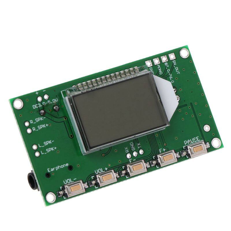 Mô-đun thu radio fm kỹ thuật số lcd pll micrô không dây âm thanh nổi 87-108mhz