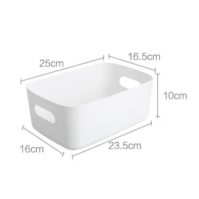 Desktop plastic box cosmetic storage box, kitchen storage box snack storage basket storage box (5)