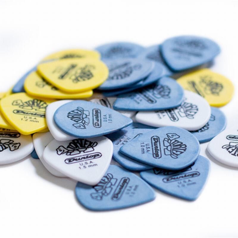 10 Miếng Chọn Guitar Dunlop Rock-On! Touring Máy Đo Trung Gian Plectra Có Sẵn 1Mm/1.2Mm/1.5Mm