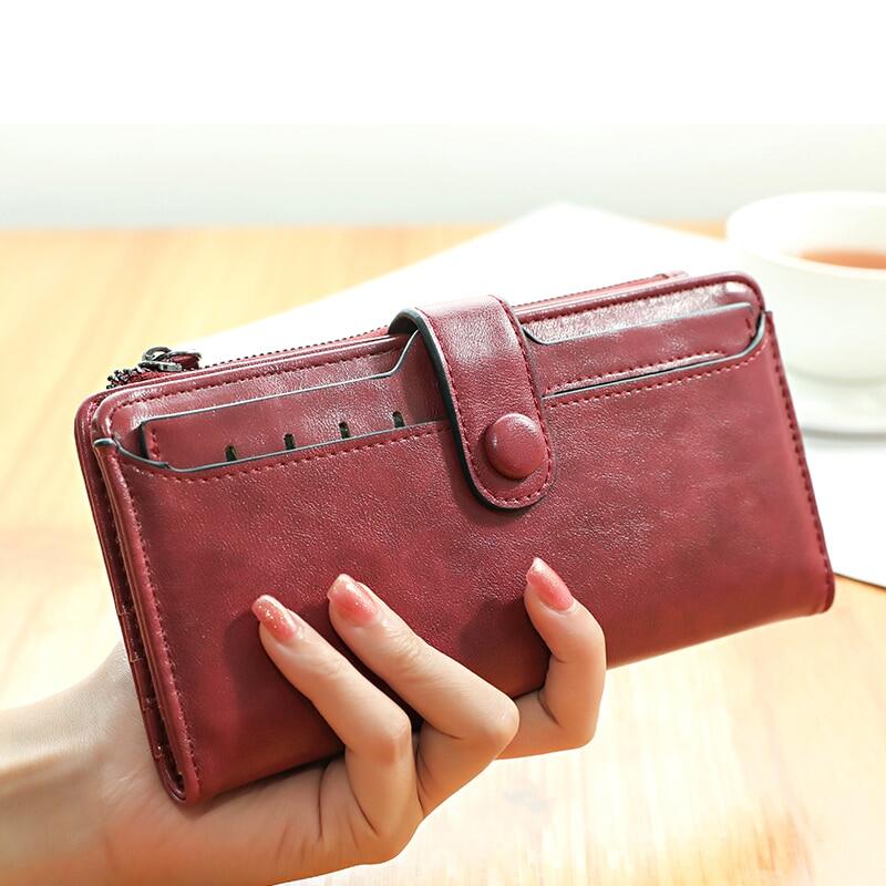 Ví Nữ Có Chốt Cài Ví Dài Nữ Sức Chứa Lớn Ví Với Có Thể Tháo Rời Đồ Chứa Thẻ Nhiều Ngăn Đựng Thẻ Ly Hợp