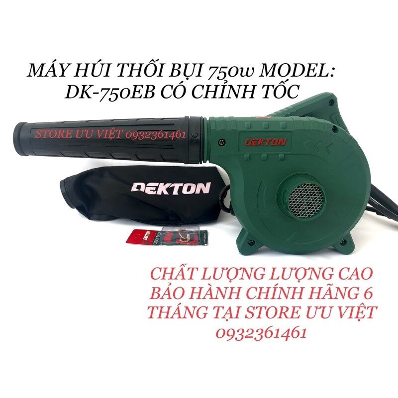 Máy thổi bụi và hút bụi 750w chính hãng dekton dk-750eb