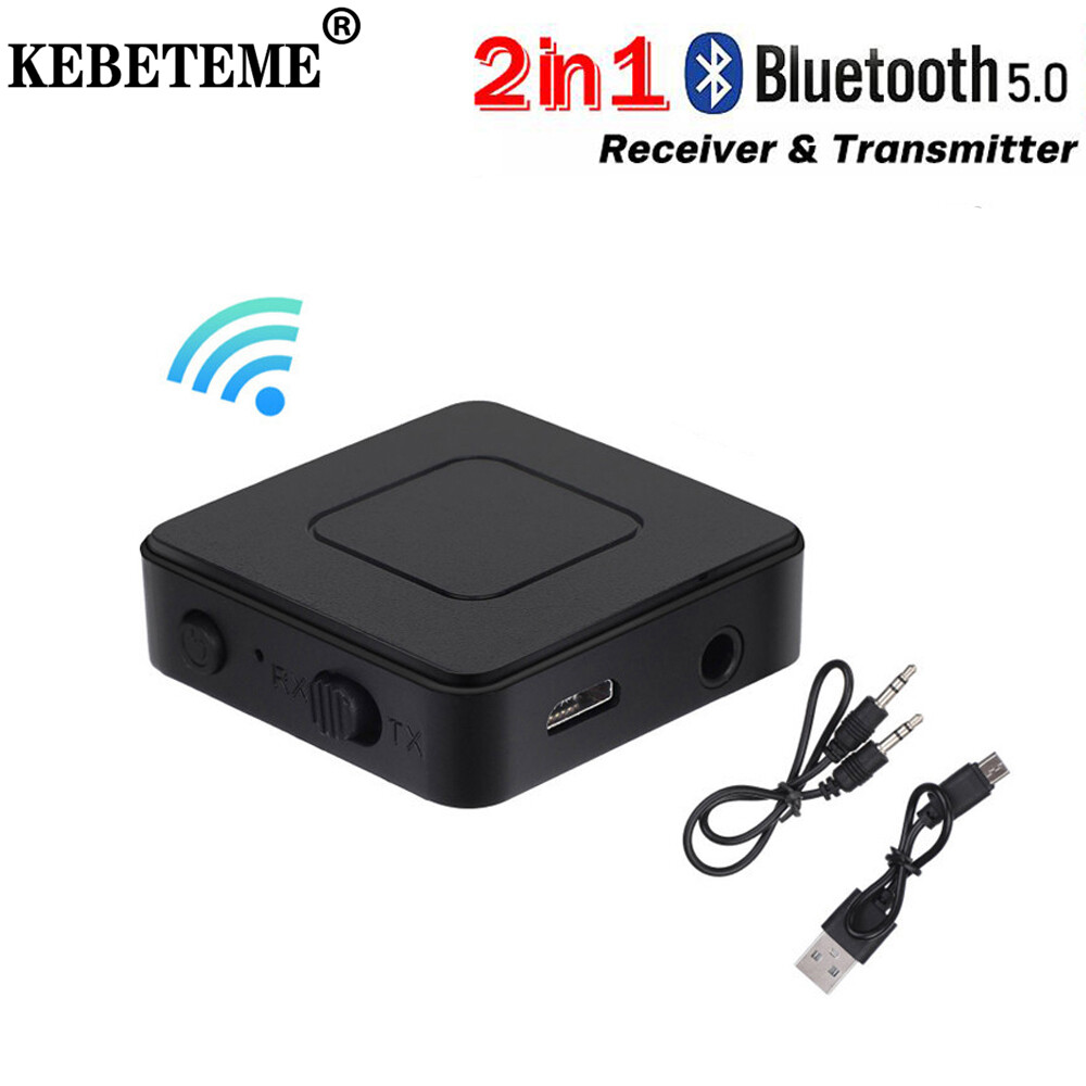 KEBETEME 2in1 Bluetooth Receiver Audio Receiver Transmitter Aux 3.5Mm Jack Usb Stereo Wireless Receiver For Pc Car Headphone Computer ราคา 93 บาท*ส่งฟรี