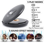 HOTT Portable Rechargeable CD Player with Headphones - Anti-Shock