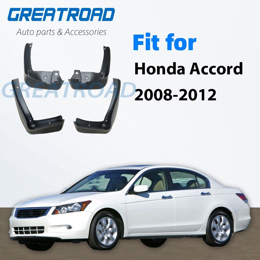 4 tấm chắn bùn xe hơi cho honda cho accord sedan 2008-2012 tấm chắn bùn tấm chắn bùn tấm chắn bùn phụ kiện 2009 2010 2011 8 thế hệ