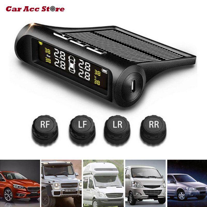 ?Gold Certified?TPMS ไร้สายพลังงานแสงอาทิตย์ความดันยาง LCD เครื่องวัดความดันลมยาง 4 เซนเซอร์ภายนอก