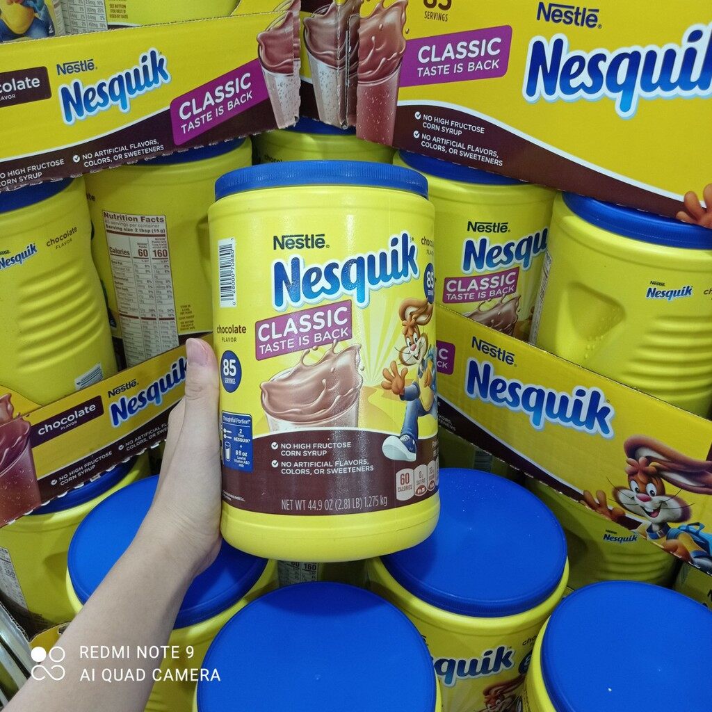 Sữa bột ca cao socola nesquik 1.275kg - mỹ date 2025