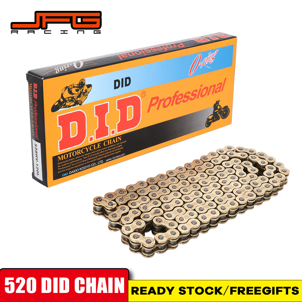 Dây Xích JFG RACING D.I.D 100% 120L Cho Hầu Hết Các Phụ Kiện Xe Đạp Địa Hình ATV Quad 520