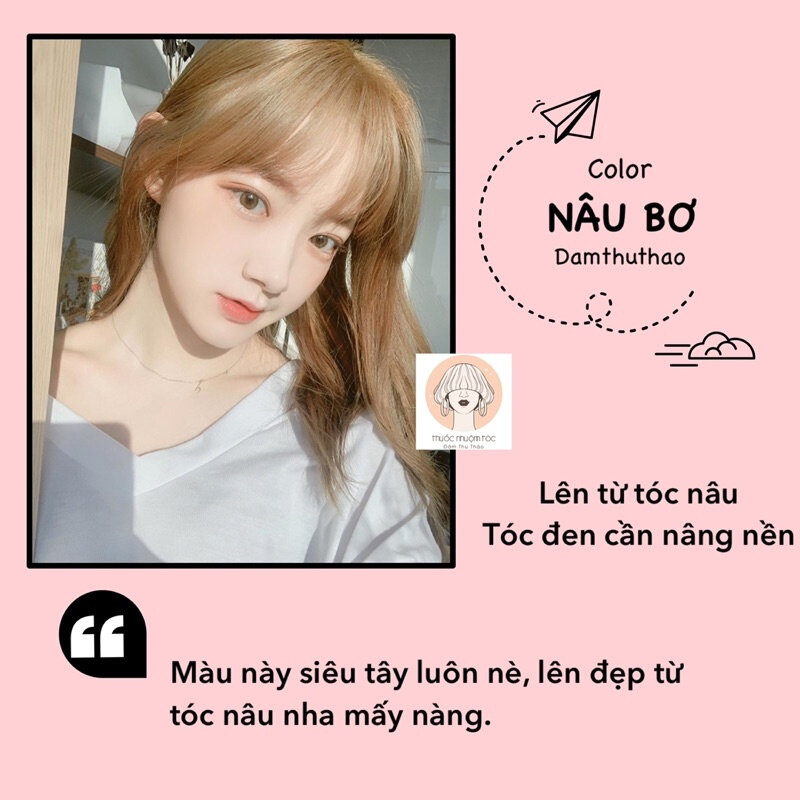 [HCM]( Không tẩy )Thuốc nhuộm tóc màu NÂU BƠ
