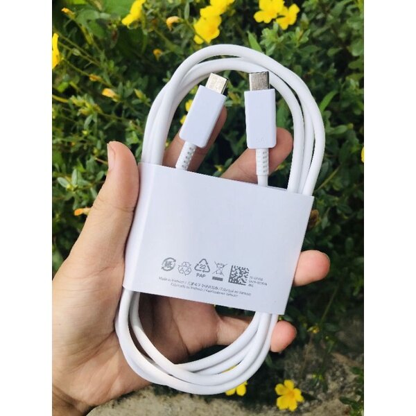 Cáp sạc nhanh sam sung 5a chính hãng dùng cho củ 45w, 65w. dài 1,8m