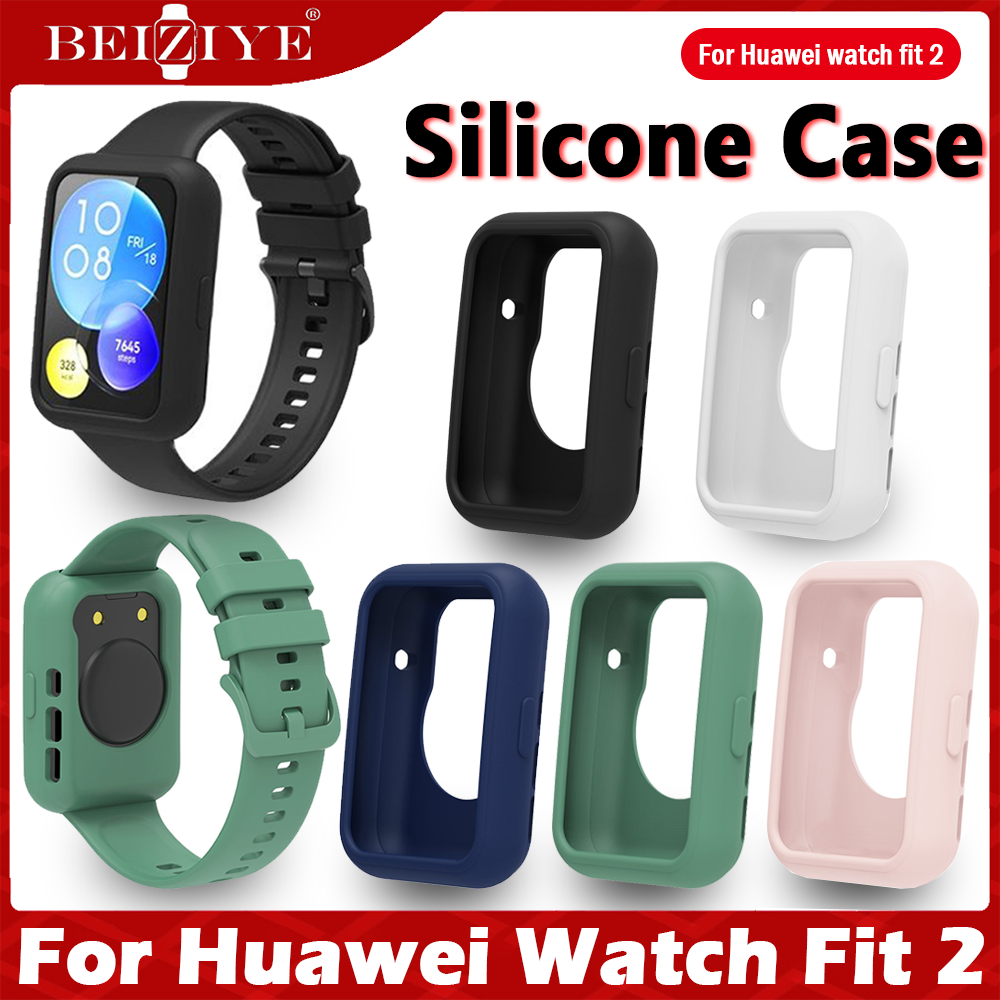 เคสกันรอยหน้าปัดนาฬิกา For Huawei watch fit 2 นาฬิกาอัจฉริยะ เคสกันรอยหน้าปัดนาฬิกา With TPU Soft Protective Cover Full Screen Protector Case for huawei watch fit2 เคสกันรอยหน้าปัดนาฬิกา silicone Case Smart Watch ราคา 60 บาท*ส่งฟรี