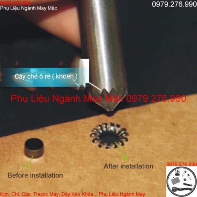 Đột chẻ ô rê 5mm
