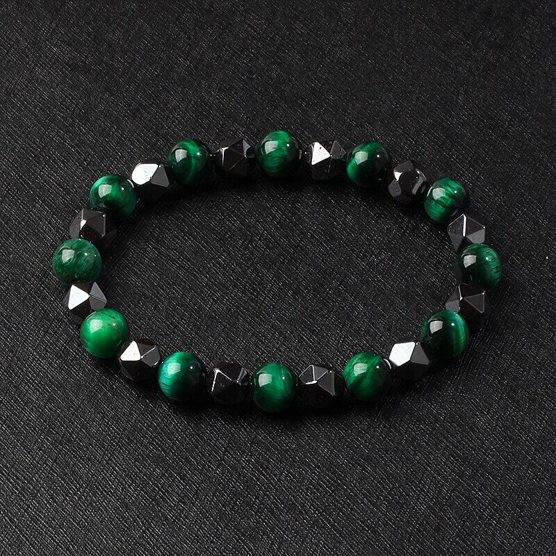 1 Đá Mắt Hổ Không Thường Xuyên Hematit Vòng Đeo Tay Người Đàn Ông 6/8Mm Đá Tự Nhiên Dung Nham Chăm Sóc Sức Khỏe Yoga Vòng Đeo Tay Cho Phụ Nữ Chram Đồ Trang Sức Pulsera