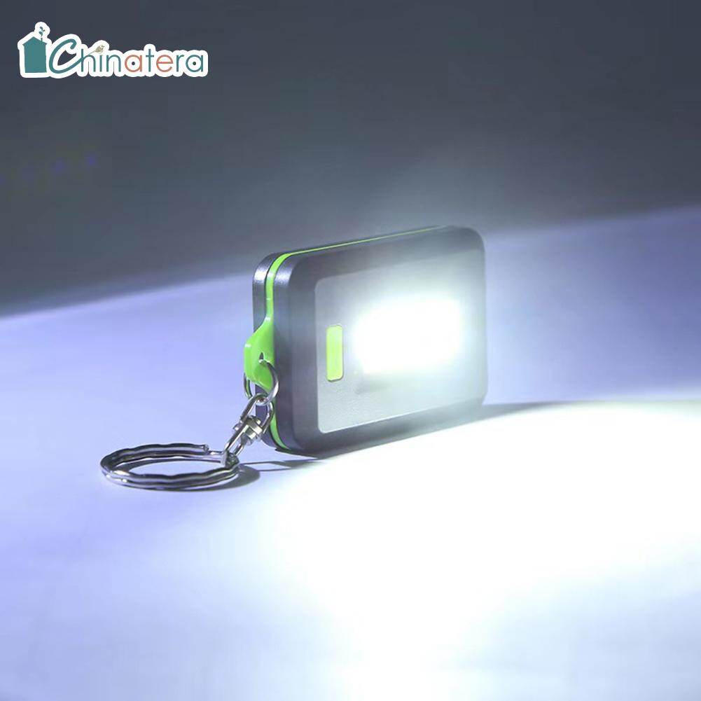 Móc khóa đèn pin led cob cầm tay mini móc chìa khóa đèn pin 3 chế độ đèn pin đèn flash cắm trại đi bộ đường dài ngoài trời