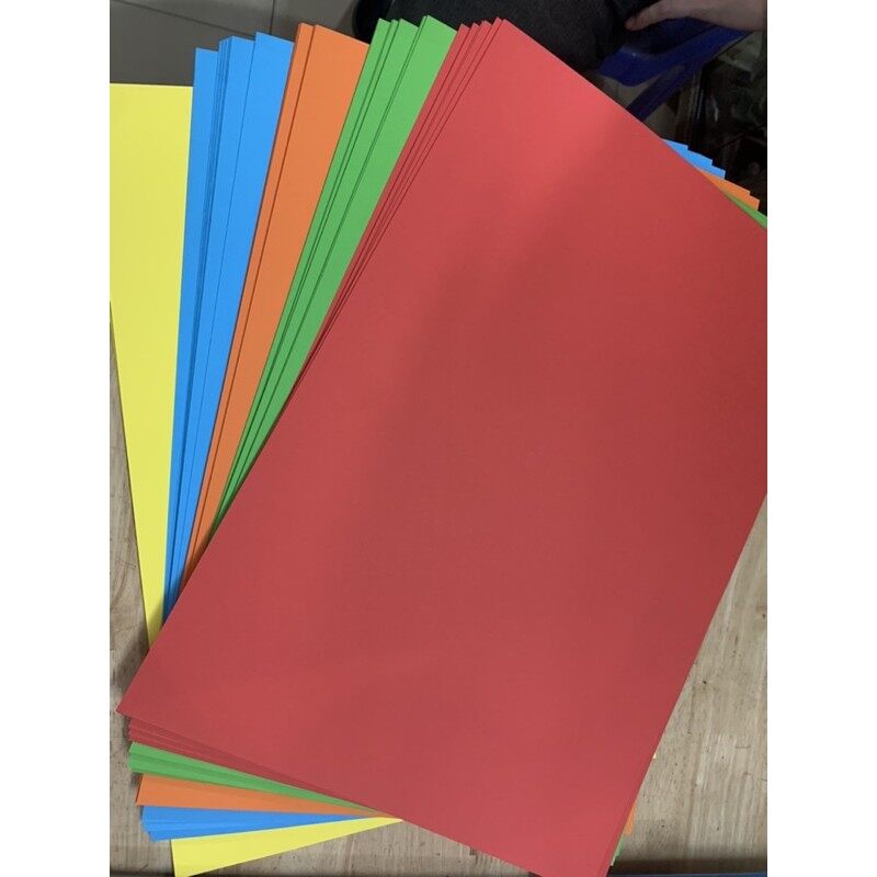 Giấy Bìa Màu A3 - Túi 5 Màu (100 Tờ)