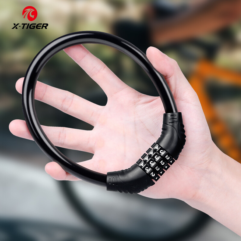 X-TIGER Bicycle Lock Anti-Theft Steel Chain Lock Ring Lock Mountain Bike Lock Cycling Cable Lock Motorcycle Lock Password Bicycle Lock