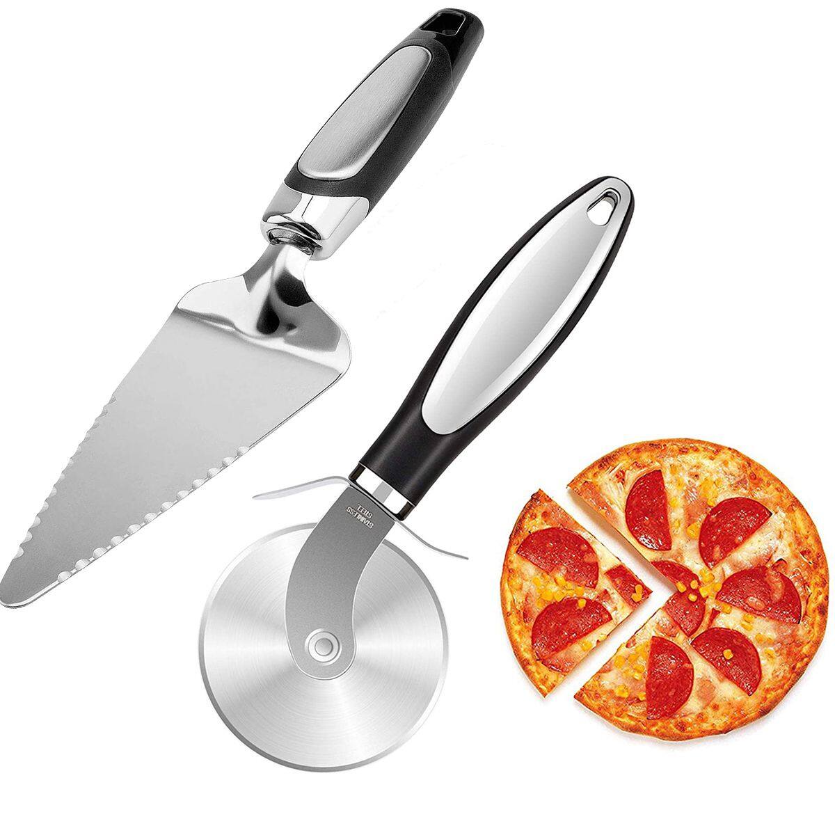 LABAICAI Bánh nướng bánh ngọt Thép không gỉ Nhọn Nấu nướng Không trượt Máy chủ Pizza Máy cắt lát Bánh xe cắt bánh pizza Bộ phân chia bột